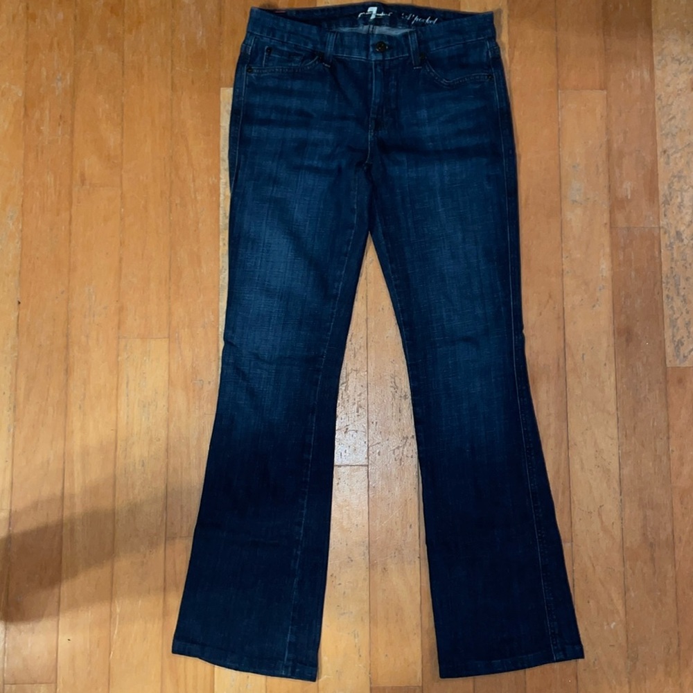 7 For All Mankind 7FAM A-Pocket Dark Blue Denim Jeans Size 30